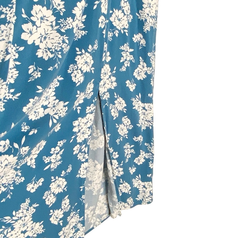 Old Navy Blue Floral Midi Dress. Size XL - Picture 3 of 6